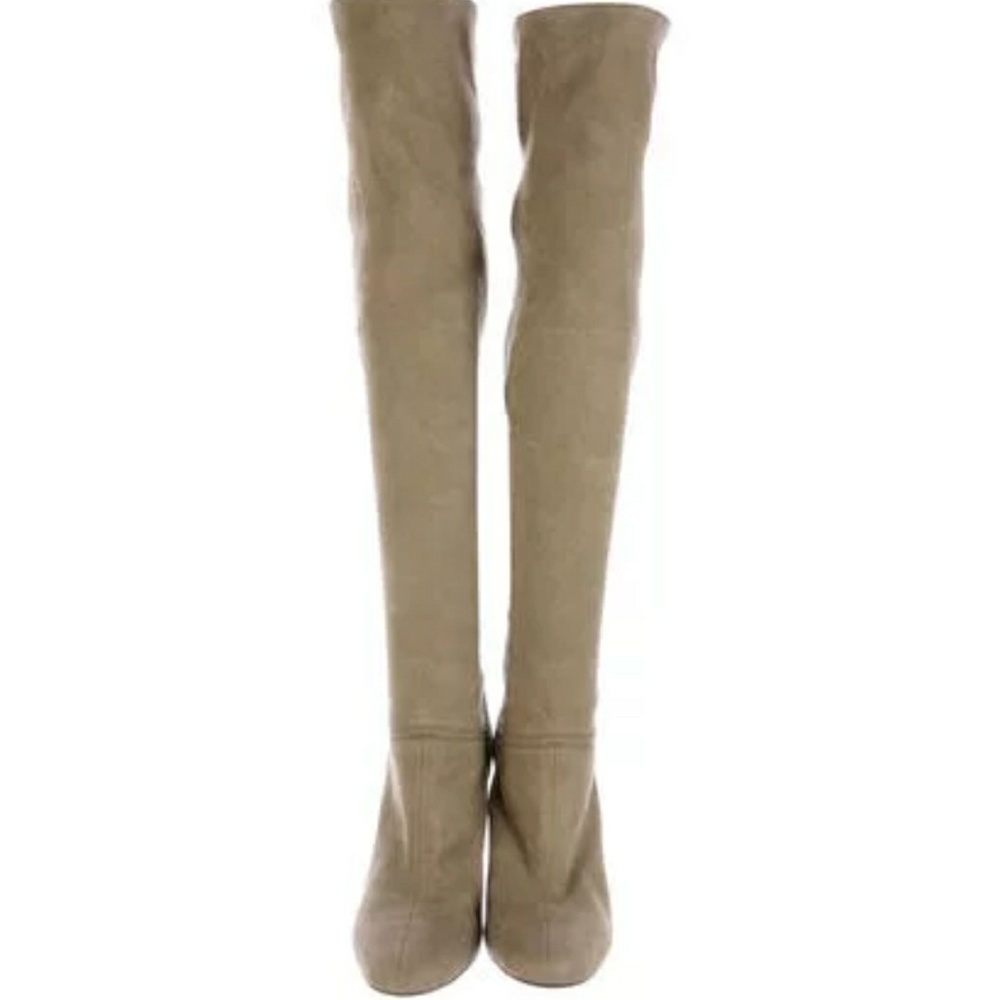 Stella McCartney nude over the knee stretch boots